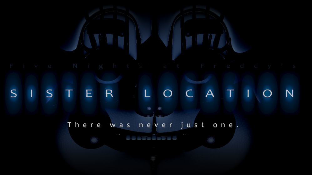 plakat promujący Five Nights at Freddy's: Sister Location, ukazujący twarz Baby